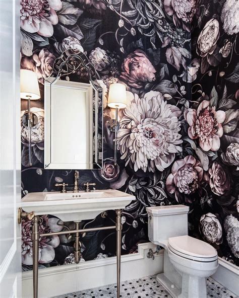 Floral-BathroomWallpaper