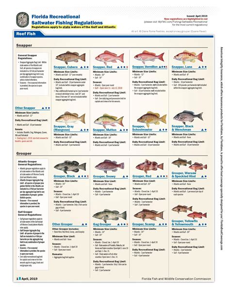 Florida Fishing Chart