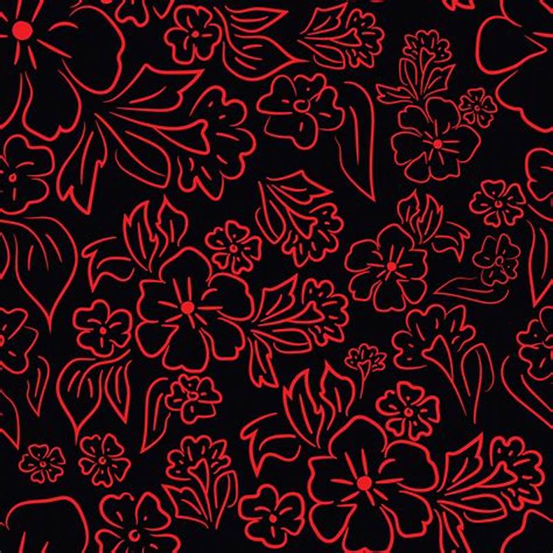Flower Pattern Red