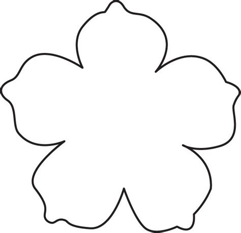 Flower Template Cut Out