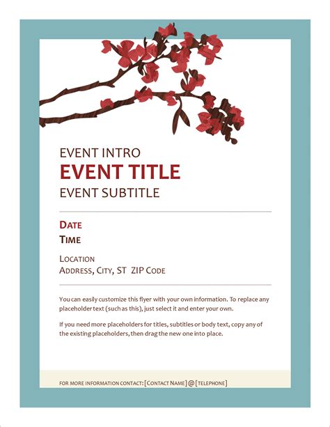 Flyer Templates For Word