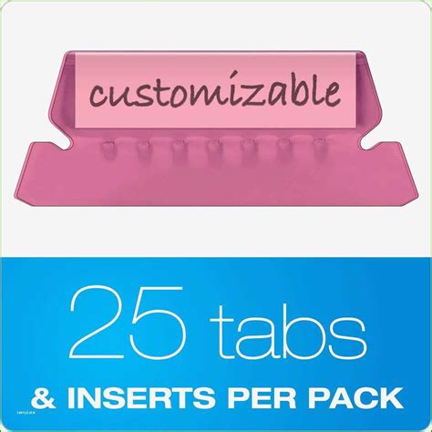 Folder Tabs Template