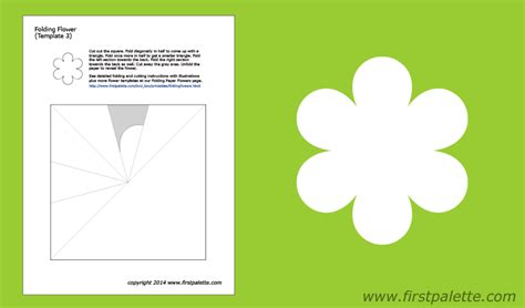 Folding Flower Template