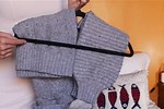 Folding Sweater Hanger with Paper