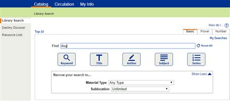 Follett Destiny Catalog