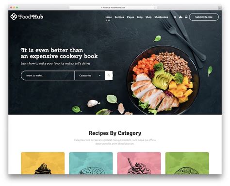 Food Blog Website Templates Free Download