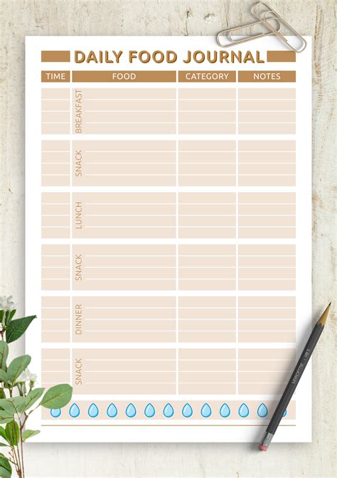 Food Journal Templates