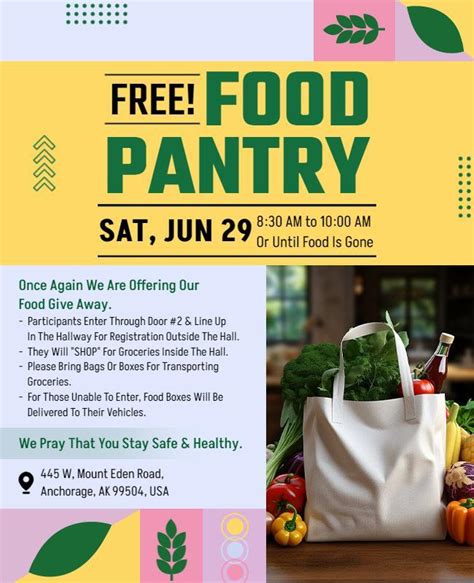 Food Pantry Flyer Template Free