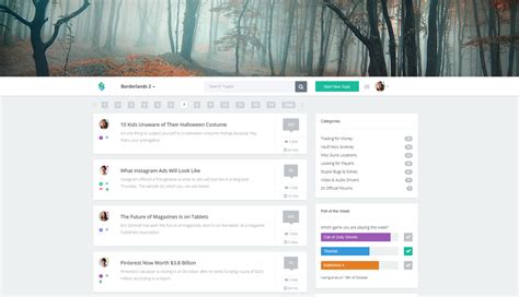 Forum Page Template