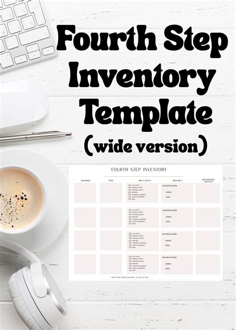 Fourth Step Inventory Template
