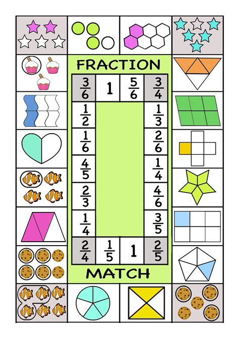 Fraction Math Games Printable