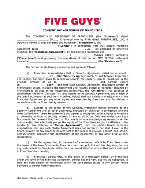 Franchise Fdd Template