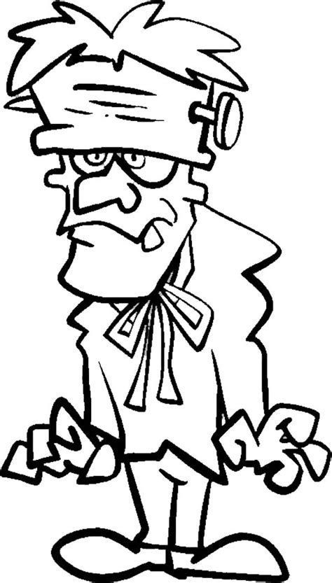 Frankenstein Coloring Page Printable