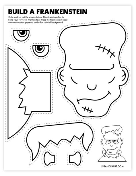 Frankenstein Template Printable