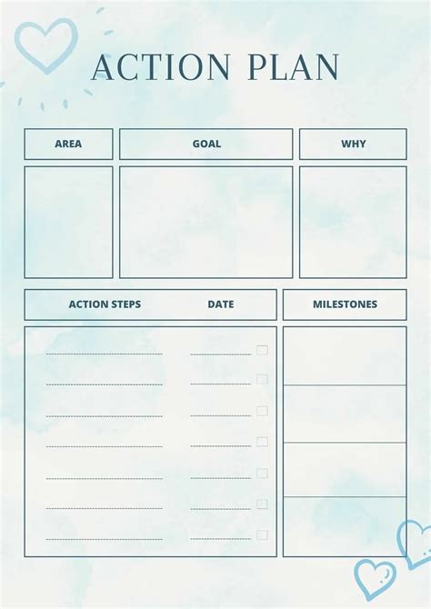 Free Action Plan Template