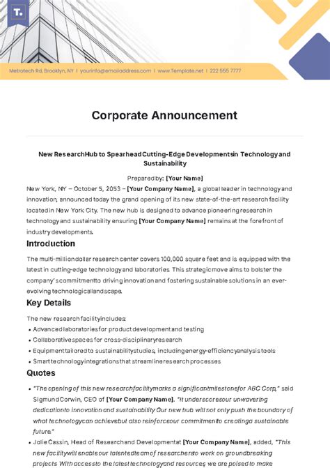 Free Announcement Templates