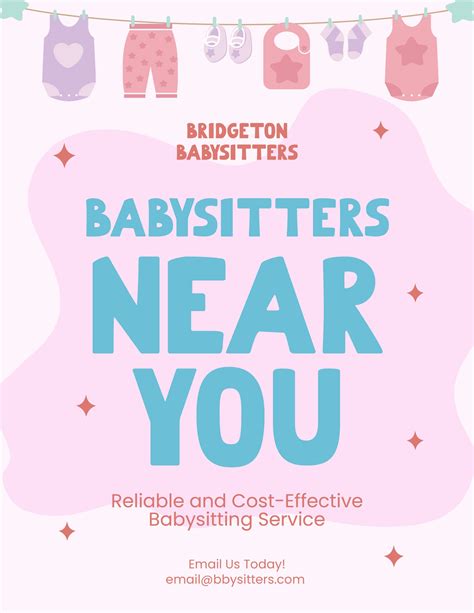 Free Babysitting Flyer Template