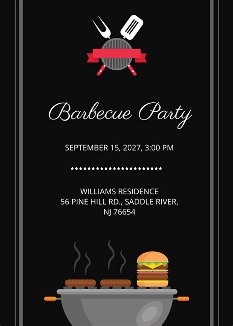Free Barbeque Invitation Templates