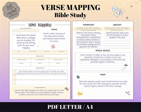 Free Bible Verse Mapping Printable
