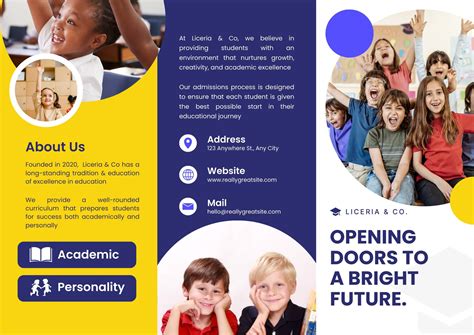 Free Brochure Templates For Students