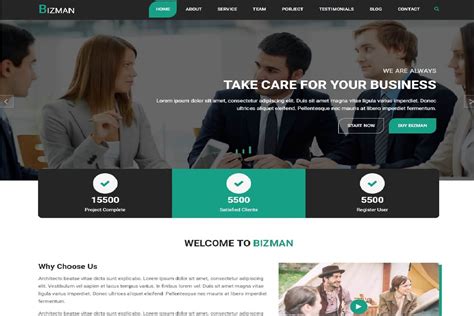 Free Business Website Template