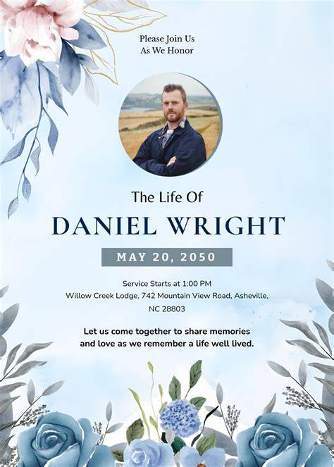 Free Celebration Of Life Invitation Template