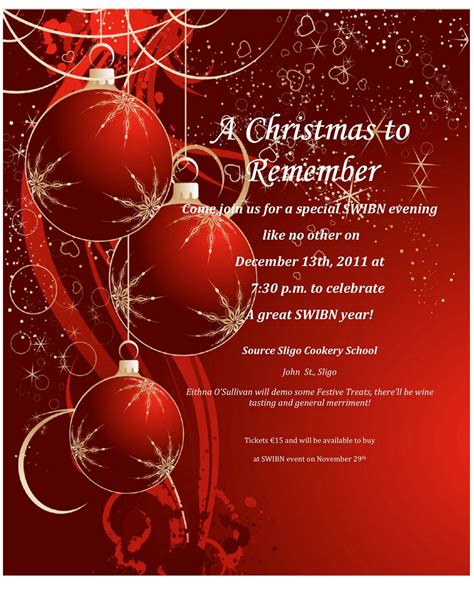 Free Christmas Party Invitations Word Templates
