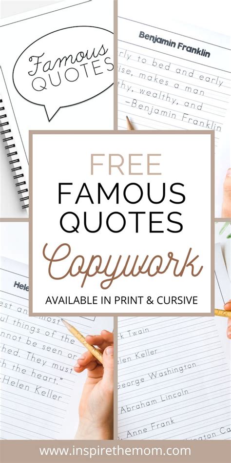 Free Copywork Printables