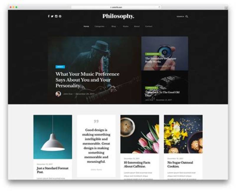 Free Creative Blog Bootstrap Template