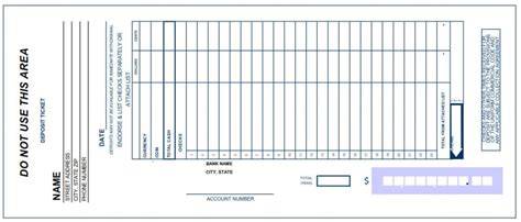 Free Deposit Slip Template Word
