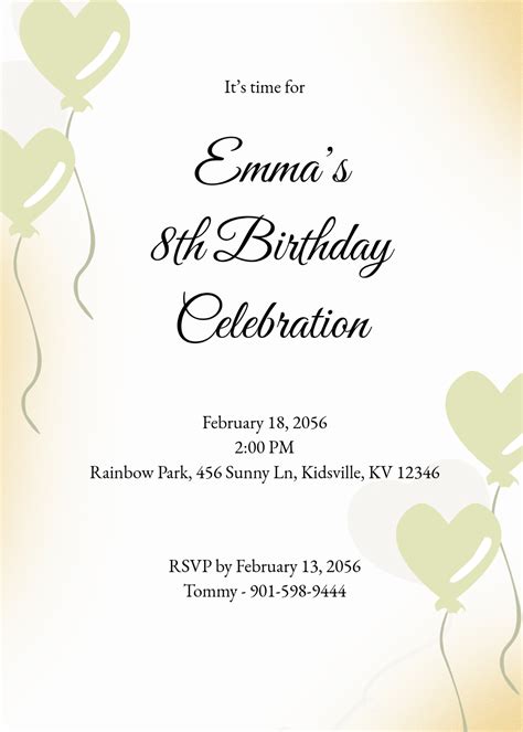 Free Digital Invitation Templates
