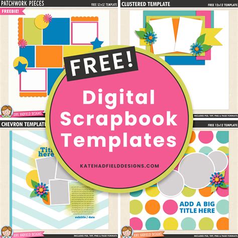 Free Digital Scrapbook Templates