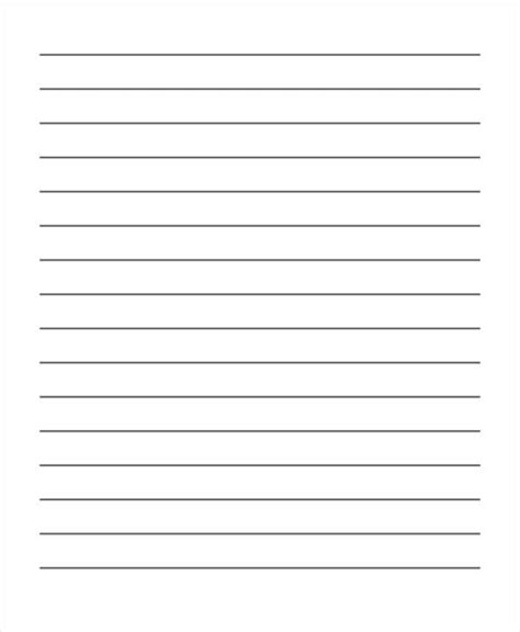 Free Editable Lined Paper Template Word