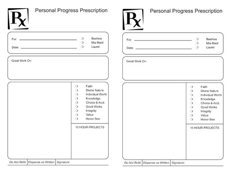 Free Editable Prescription Template