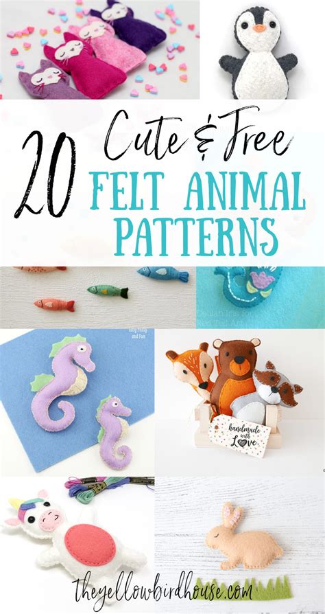 Free Felt Animal Templates