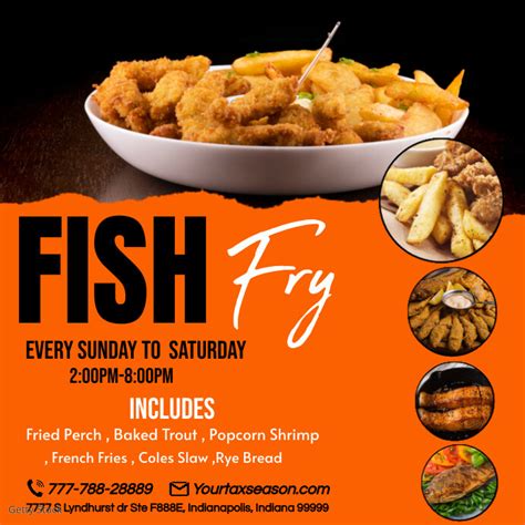 Free Fish Fry Flyer Template