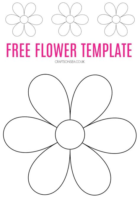 Free Flower Template