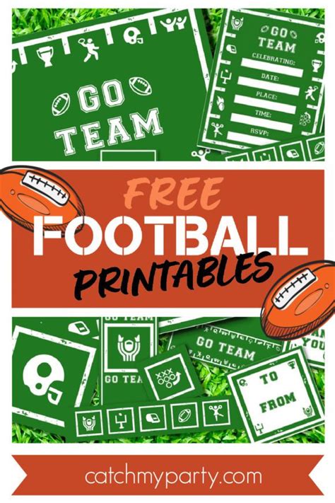 Free Football Printables