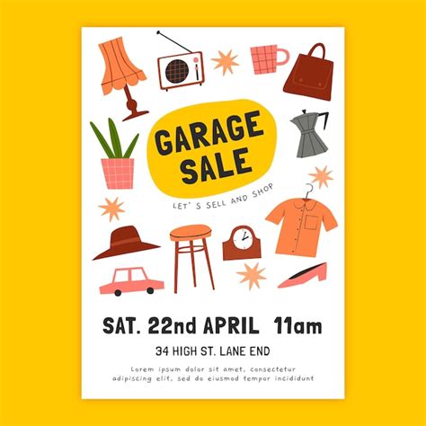 Free Garage Sale Templates