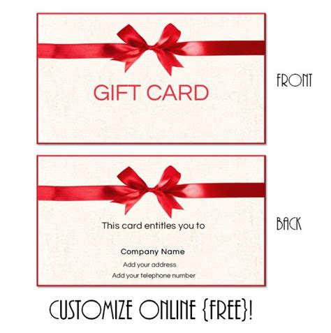 Free Gift Card Templates