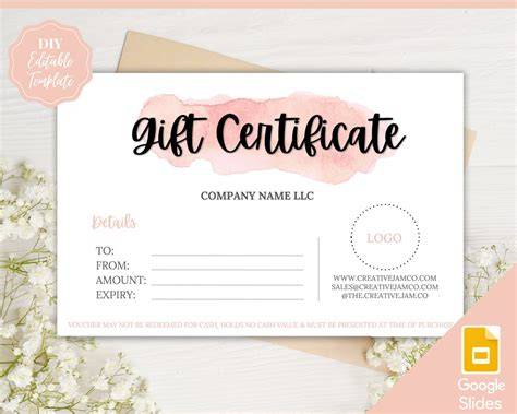 Free Gift Certificate Template