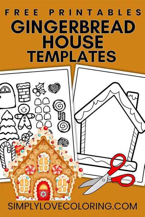 Free Gingerbread House Template