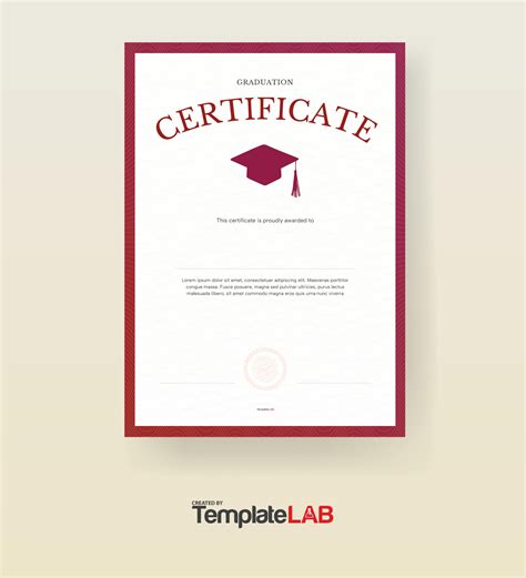 Free Graduation Certificate Template