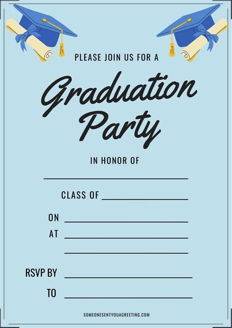 Free Graduation Party Invitations Templates