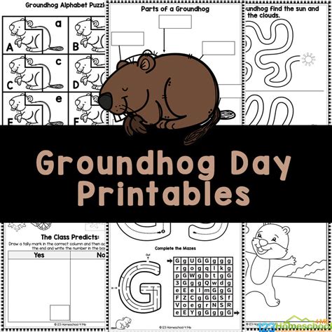 Free Groundhog Day Printables