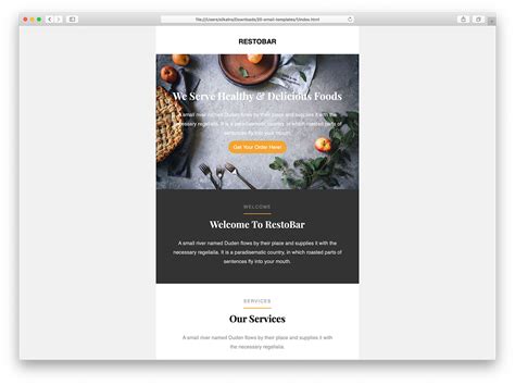 Free Html Email Templates