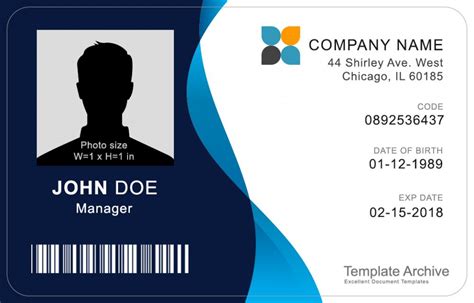 Free Id Badge Template Word