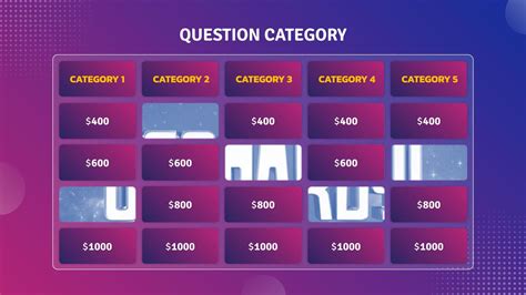 Free Jeopardy Google Slides Template