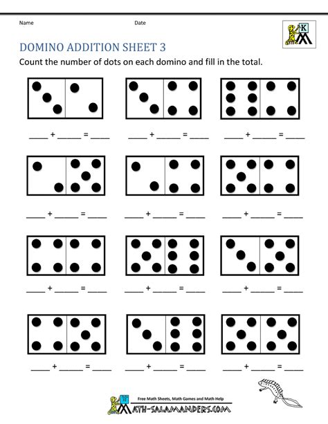 Free Math Printable Worksheets For Kindergarten