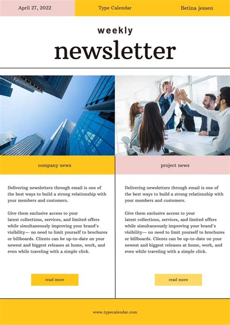 Free Newsletter Template